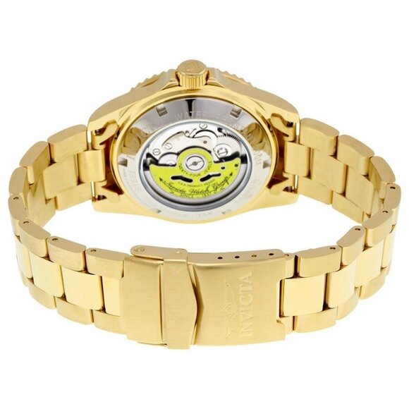 NWT Authentic Invicta Pro Diver Automatic Blue Dial Yellow Gold-plated Men's Wat - Picture 3 of 3